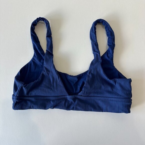 Vitamin A Blue Sienna Tank EcoRib (Ribbed) Bathing Suit Bikini Top - Picture 2 of 3